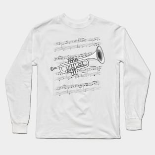 Trumpet Player Trumpeter Brass Musician Long Sleeve T-Shirt